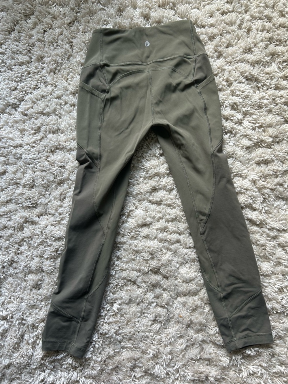Lululemon Fast and Free High-Rise Tight 25” - Olive/Brown - Size 4